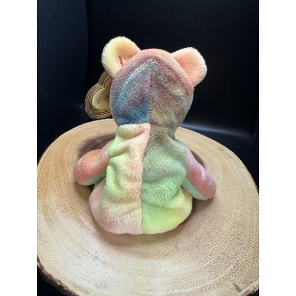 TY Peace The Bear Beanie Babies 1996 Collectible With Tag Errors: RETIRED & RARE - Picture 4 of 16